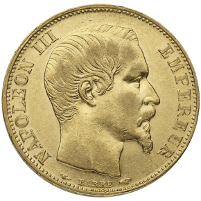 20 Francs France Gold Coin - Napoleon III (Circulated)
